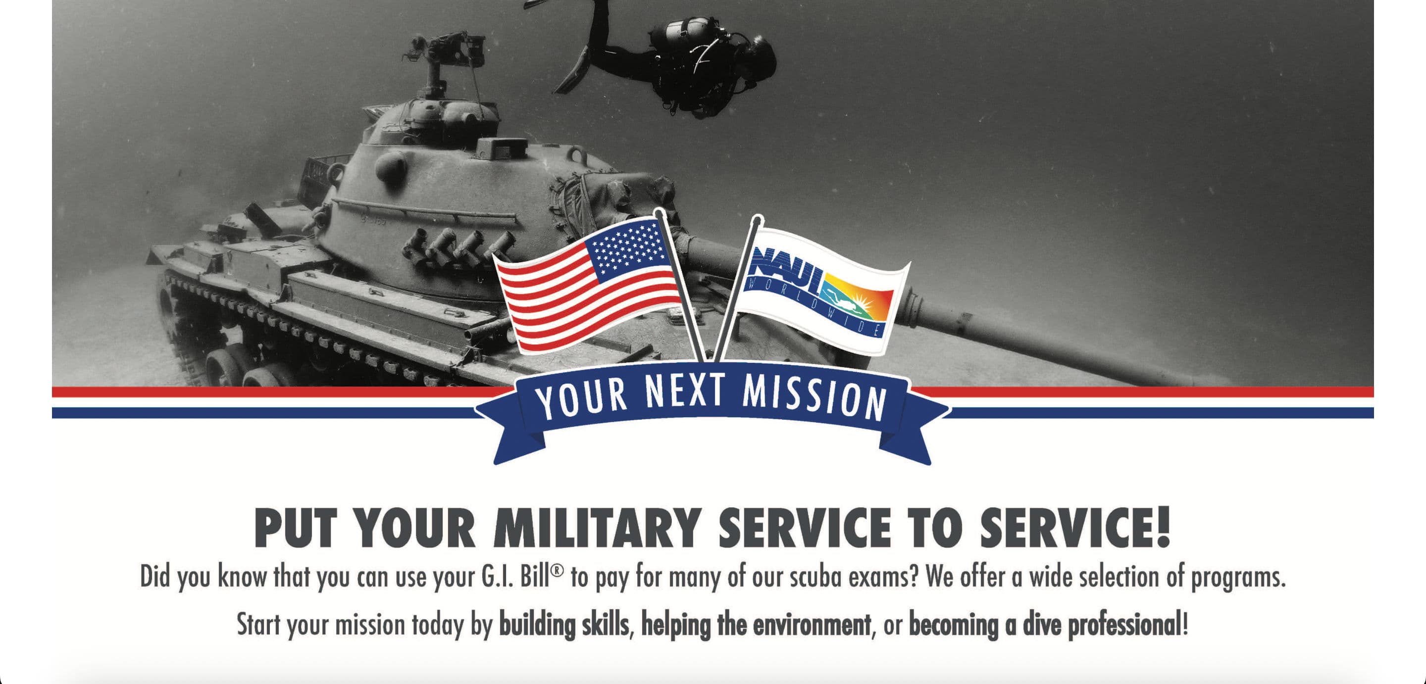 NAUI VA Skillbridge Program for military and veterans